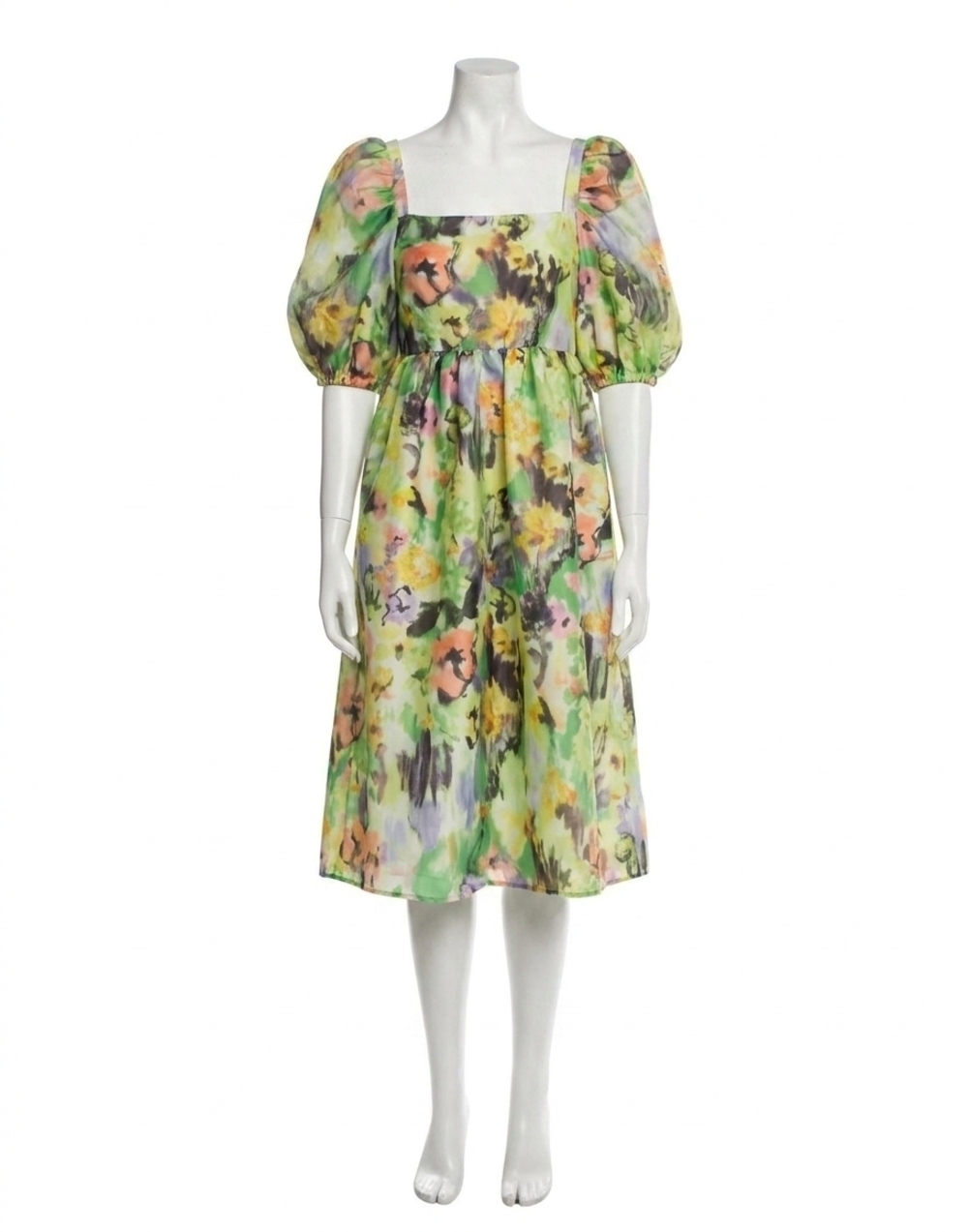 NEW STINE GOYA annalisa dress in acid abstract floral